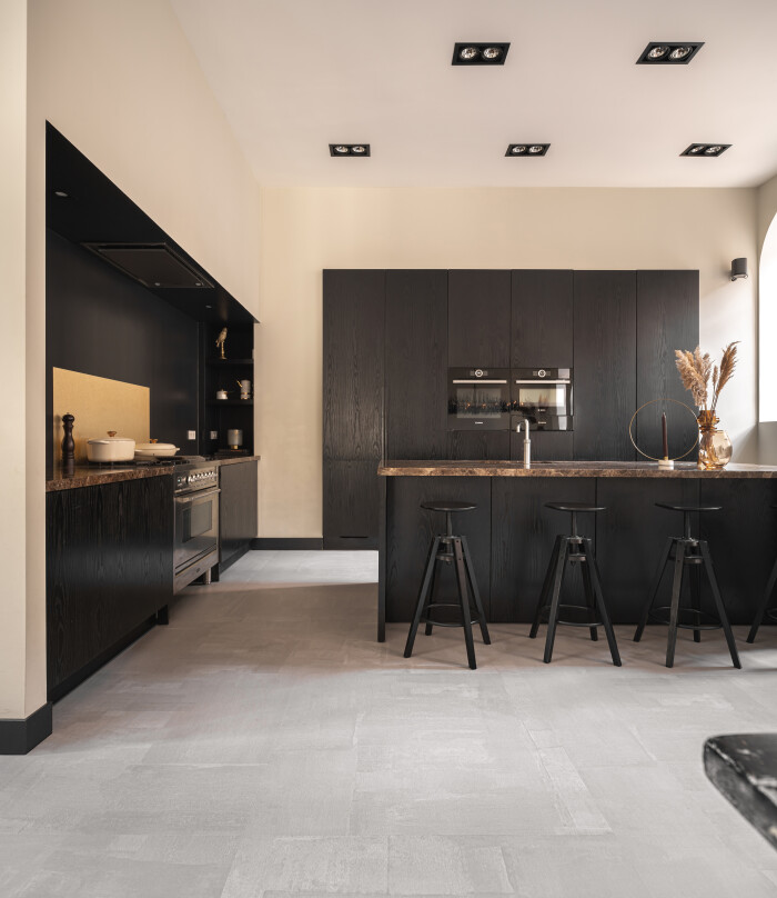 Voordelen van een PVC vloer in de keuken - Welke Keukenvloer kiezen -Therdex 10051 Tegels - Knulst Vloeren Amsterdam Utrecht Nunspeet