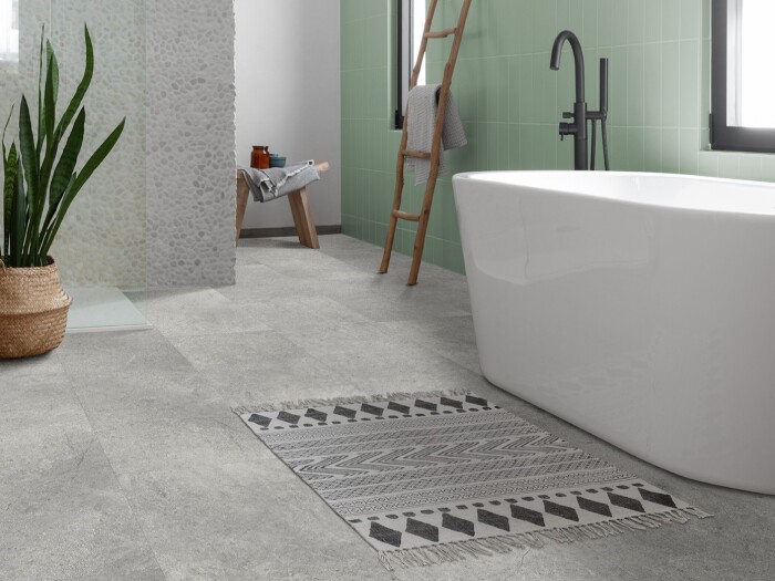 Welke badkamervloer kiezen in combinatie met vloerverwarming - Moduleo Layred Millstone 46933 - Knulst Amsterdam Utrecht Nunspeet